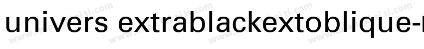 univers extrablackextoblique字体转换